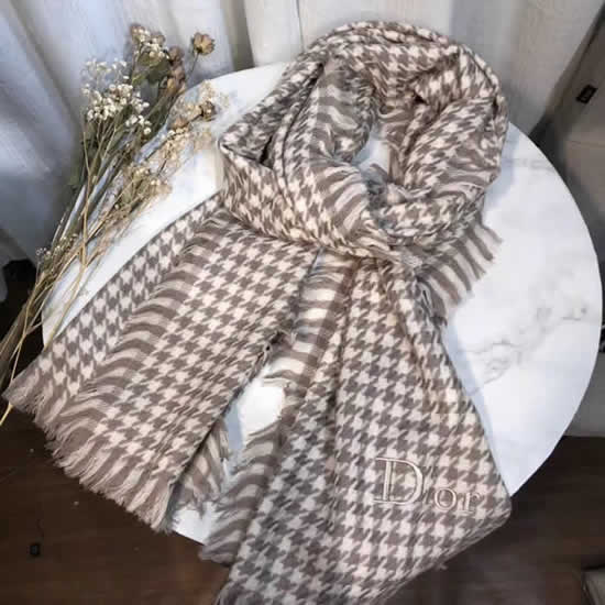 Autumn Winter Female Fashion Scarf Women Replica New Dior Scarves 10